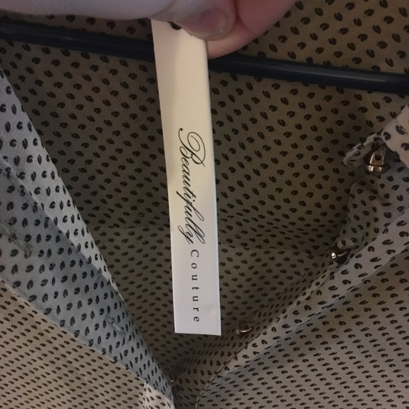 Small Beautifully Couture Sheer High-low Blouse - Picture 3 of 4